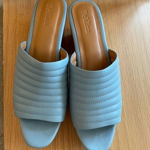 Beklina clog slides in baby blue size 9